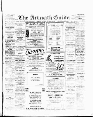cover page of Arbroath Guide published on December 30, 1922