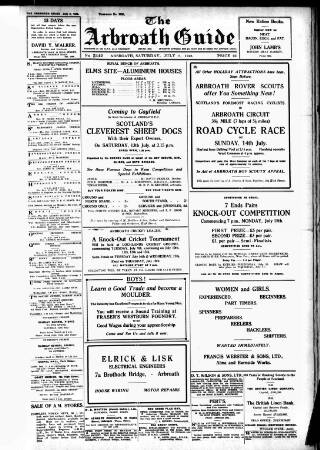 cover page of Arbroath Guide published on July 6, 1946