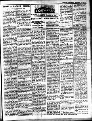 cover page of Forward (Glasgow) published on November 30, 1918