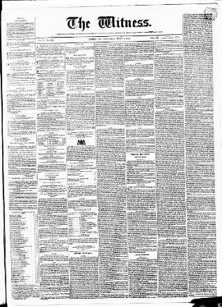 cover page of Witness (Edinburgh) published on July 6, 1844