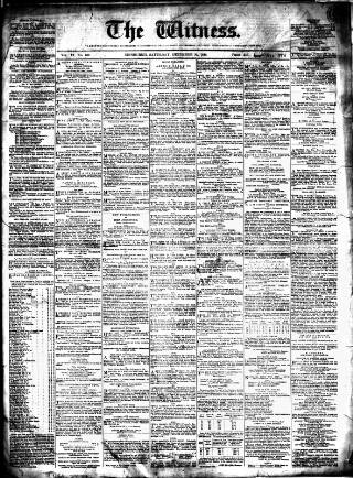 cover page of Witness (Edinburgh) published on December 30, 1848