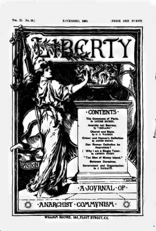 cover page of Liberty published on November 1, 1895