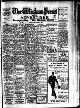 cover page of Wishaw Press published on February 28, 1958