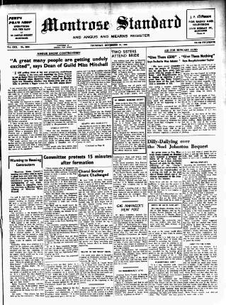 cover page of Montrose Standard published on November 15, 1956