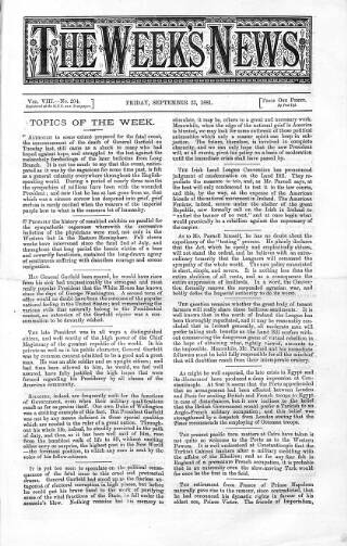 cover page of Brief published on September 23, 1881