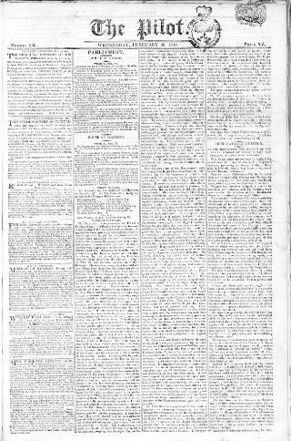 cover page of Pilot (London) published on February 28, 1810