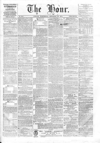 cover page of Hour published on December 30, 1874