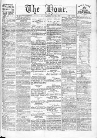cover page of Hour published on February 28, 1876