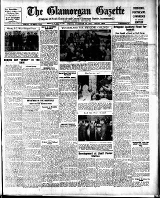 cover page of Glamorgan Gazette published on December 30, 1949