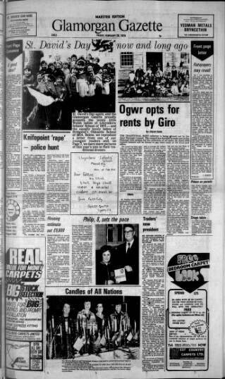 cover page of Glamorgan Gazette published on February 28, 1975