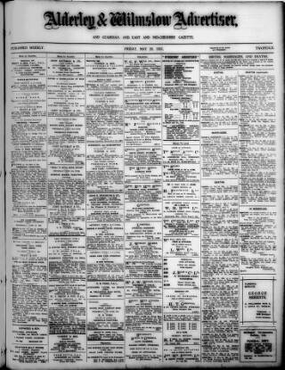 cover page of Alderley & Wilmslow Advertiser published on May 29, 1931