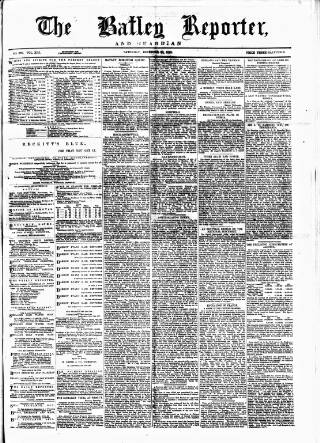 cover page of Batley Reporter and Guardian published on December 30, 1882