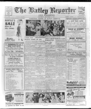 cover page of Batley Reporter and Guardian published on December 30, 1950