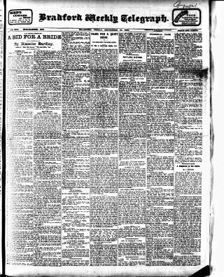 cover page of Bradford Weekly Telegraph published on September 18, 1908
