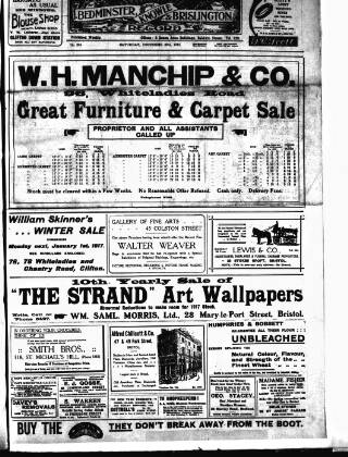 cover page of South Bristol Free Press and Bedminster, Knowle & Brislington Record published on December 30, 1916