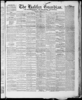 cover page of Halifax Guardian published on February 28, 1835