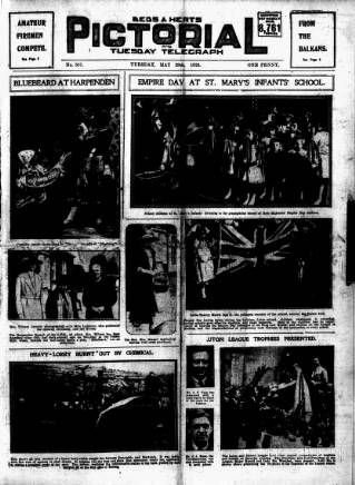 cover page of Beds and Herts Pictorial published on May 29, 1923
