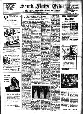 cover page of South Notts Echo published on July 6, 1946
