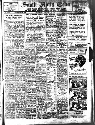 cover page of South Notts Echo published on February 28, 1948