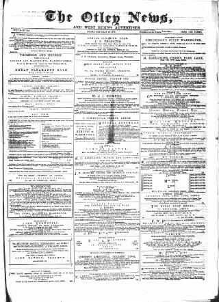 cover page of Otley News and West Riding Advertiser published on February 28, 1879