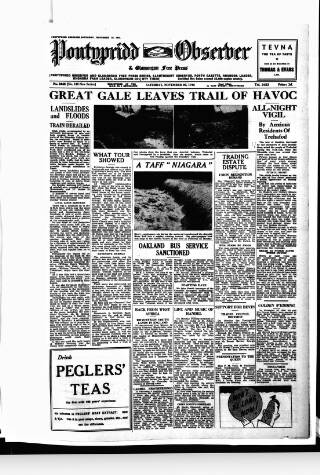cover page of Pontypridd Observer published on November 30, 1946