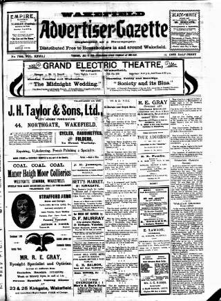 cover page of Wakefield Advertiser & Gazette published on July 6, 1915