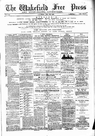 cover page of Wakefield Free Press published on May 29, 1886