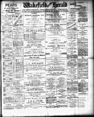 cover page of Wakefield and West Riding Herald published on February 28, 1903