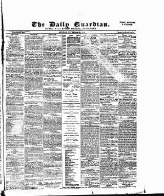 cover page of Warrington Daily Guardian published on November 30, 1891