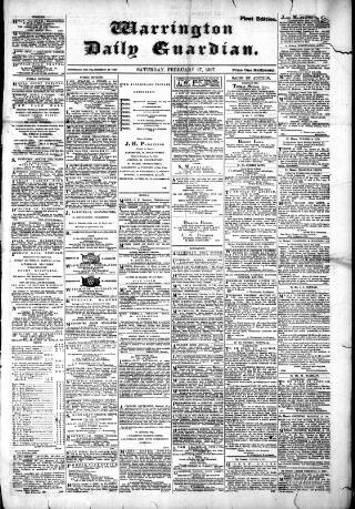 cover page of Warrington Daily Guardian published on February 27, 1897