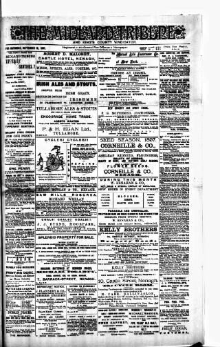 cover page of Midland Tribune published on September 18, 1897