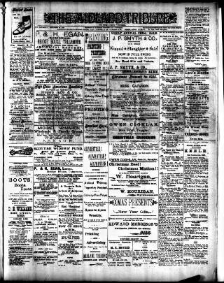 cover page of Midland Tribune published on December 30, 1905
