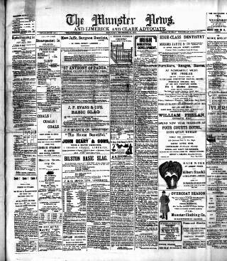 cover page of Munster News published on December 30, 1911