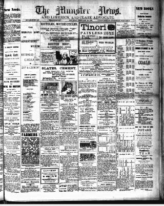 cover page of Munster News published on February 28, 1920