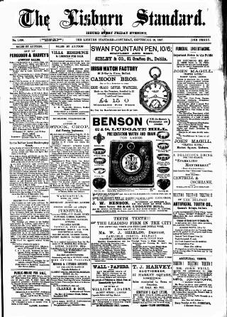cover page of Lisburn Standard published on September 18, 1897