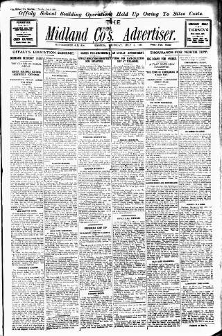 cover page of Midland Counties Advertiser published on July 6, 1933