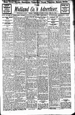 cover page of Midland Counties Advertiser published on November 15, 1934