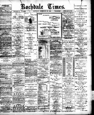 cover page of Rochdale Times published on December 30, 1899