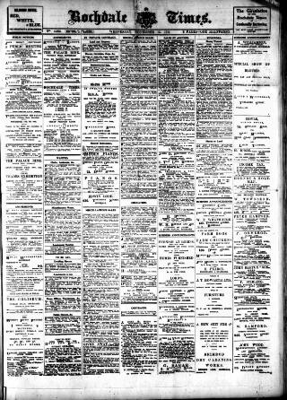 cover page of Rochdale Times published on November 15, 1911