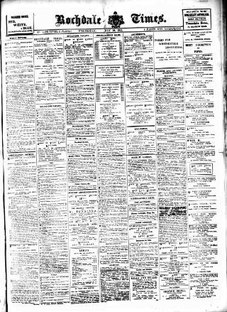 cover page of Rochdale Times published on May 29, 1912
