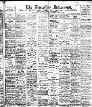 cover page of Hampshire Independent published on July 6, 1895