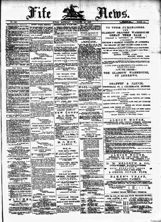 cover page of Fife News published on November 30, 1889