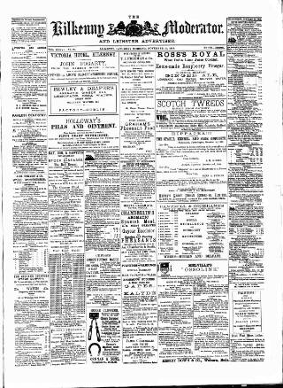cover page of Kilkenny Moderator published on November 30, 1889