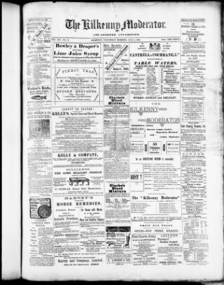 cover page of Kilkenny Moderator published on July 6, 1904