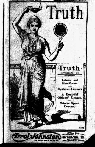 cover page of Truth published on November 15, 1922