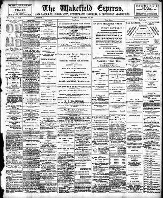 cover page of Wakefield Express published on September 18, 1897