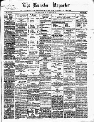cover page of Leinster Reporter published on February 28, 1872