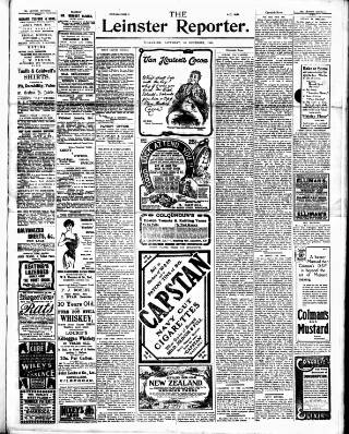 cover page of Leinster Reporter published on December 30, 1905