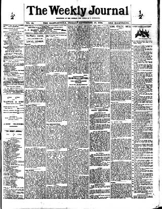 cover page of Weekly Journal (Hartlepool) published on September 18, 1903