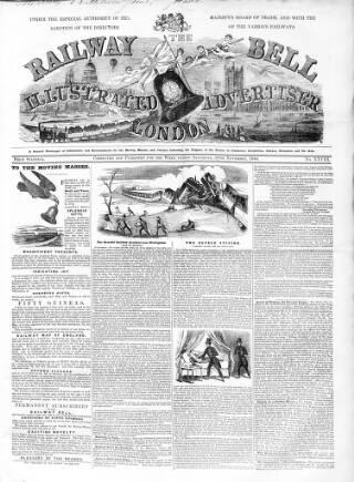 cover page of Railway Bell and London Advertiser published on November 30, 1844